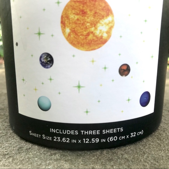 Stars & Planets Self Adhesive Stickers Home Decor Room Wall Art Solar System NEW - Picture 4 of 11